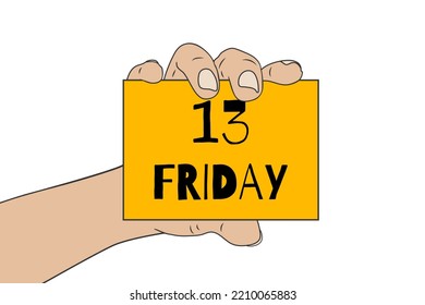 Friday the 13th. Vector stock illustration eps10.