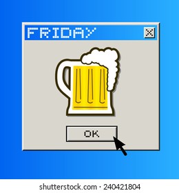 Friday beer message