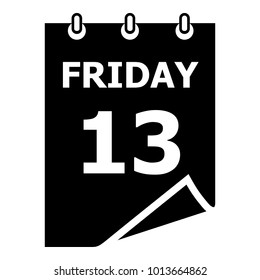 Friday calendar icon. Simple illustration of friday calendar vector icon for web