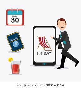 Friday celebration design, vector illustration eps 10.