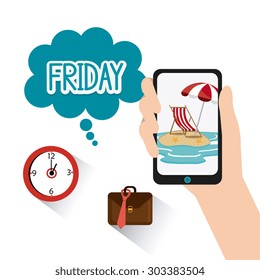 Friday celebration design, vector illustration eps 10.