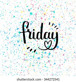 Friday! Hand drawn illustration