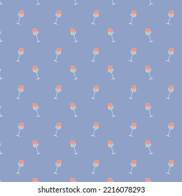 Friday Mood Cocktail Background. Mr Uyeda S Gimlet Drinks Pattern. Weekend, Holiday Decoration, Wrap, Cloth Print