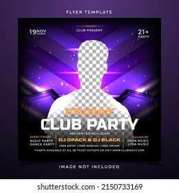 Friday Night Party Flyer Template