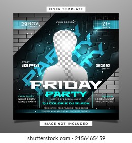 Friday Night Party Flyer Template