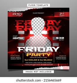 Friday Night Party Flyer Template