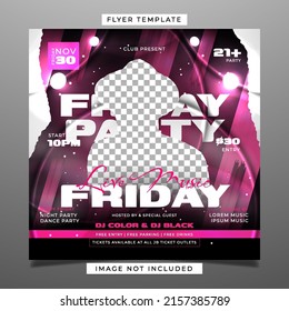 Friday Night Party Flyer Template