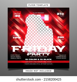 Friday Night Party Flyer Template