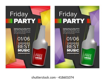 Friday party banner