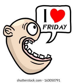 Friday party character