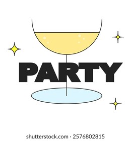 Friday party. Retro vintage styled concert or festival or party flyer or poster design template. Retro party poster. Vector illustration with typography elements
