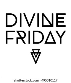 Friday quote in vector.