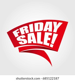 Friday sale labels banners