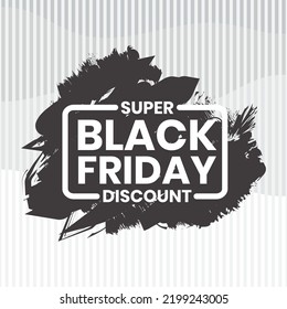 Afiche vectorial de la demostración de compras del viernes