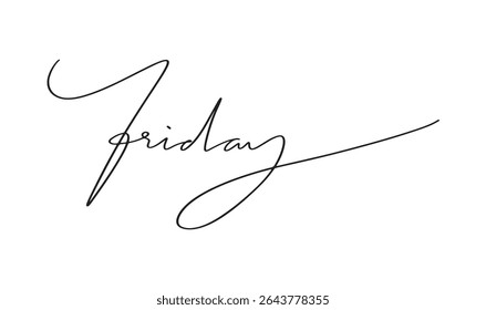 friday text font calligraphy hand written lettering script black color object icon friday weekend banner business sale happy holiday message sign friday text font word celebration festival discount 