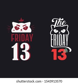 friday the thirteenth, vector, black cat