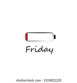 Friday, typography for print or use as poster, flyer or t shirt 