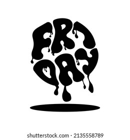 Friday Vector Illustration - inspirational lettering design for posters, flyers, t-shirts, cards, invitations, stickers, banners.