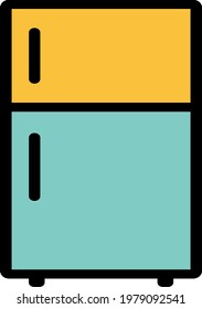 Fride or refregerator illustration vector eps 10