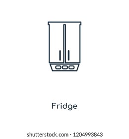 Fridge concept line icon. Linear Fridge concept outline symbol design. This simple element illustration can be used for web and mobile UI/UX.