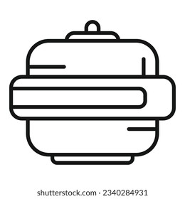 Fridge cooler icon outline vector. Repair service. Freezer work