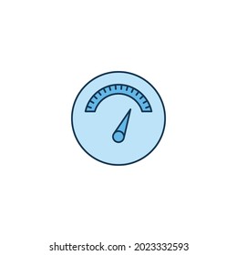 Fridge cooler measurement meter icon