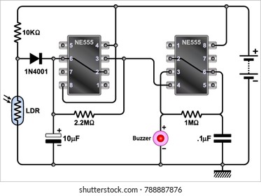 Fridge Door Alarm Circuit Diagram
