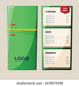 Fridge door creative restaurant menu