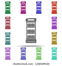 fridge with drinks icon. Elements of Shop in multi color style icons. Simple icon for websites, web design, mobile app, info graphics