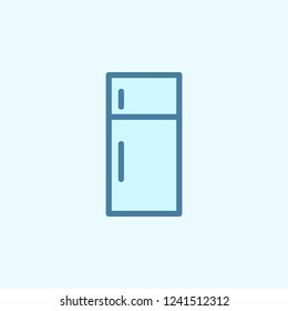 fridge field outline icon. Element of 2 color simple icon. Thin line icon for website design and development, app development. Premium icon