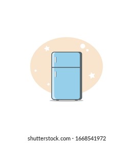 elemento de diseño de icono plano de refrigerador