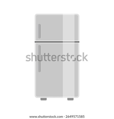 Fridge flat vector and clip art design