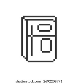 Refrigerador Congelador Objeto Pixel Art