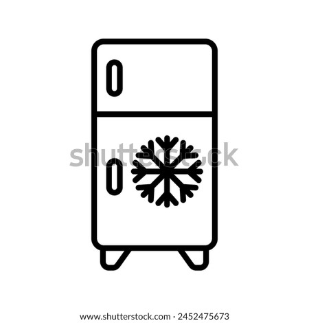 fridge freezer refrigerator condenser icon color editable