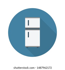 fridge glyph flat vector icon