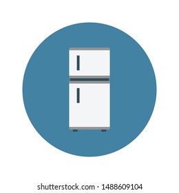 fridge glyph flat vector icon