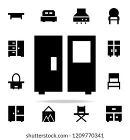 fridge glyph icon. Furniture icons universal set for web and mobile