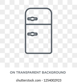 Fridge icon. Fridge design concept from  collection. Simple element vector illustration on transparent background.