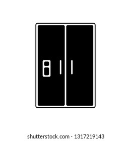 fridge icon. Element of Appliances for mobile concept and web apps icon. Glyph, flat icon for website design and development, app development