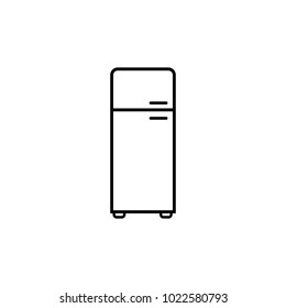 fridge icon. Element of home appliances for mobile concept and web apps. Thin line icon for website design and development, app development. Premium icon on white background