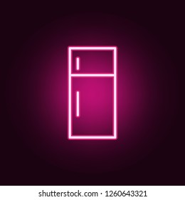 fridge icon. Elements of web in neon style icons. Simple icon for websites, web design, mobile app, info graphics