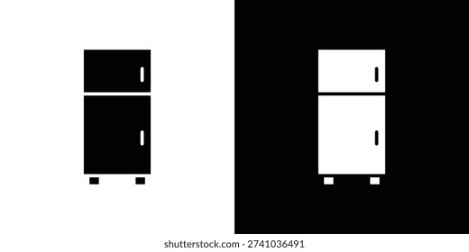Fridge icon fill vectors set for ui.