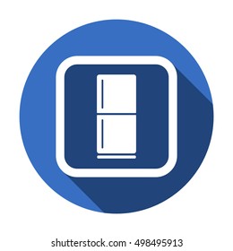 Fridge icon. Flat design.