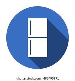 Fridge icon. Flat design.