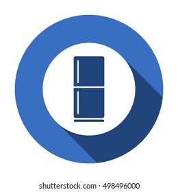 Fridge icon. Flat design.