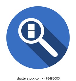 Fridge icon. Flat design.