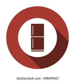 Fridge icon. Flat design.