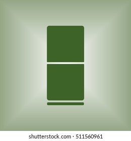 Fridge icon. Flat design.
