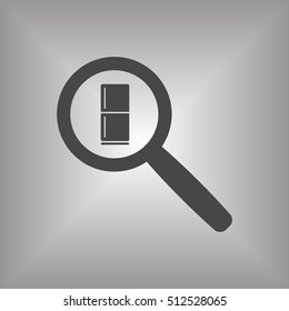 Fridge icon. Flat design.