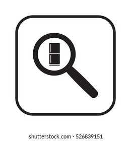 Fridge icon. Flat design.